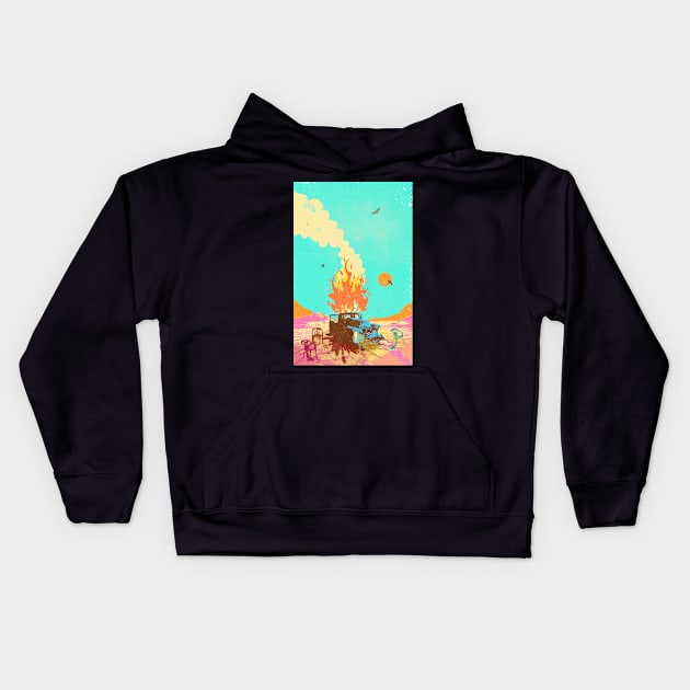 CAR MELT Kids Hoodie by Showdeer